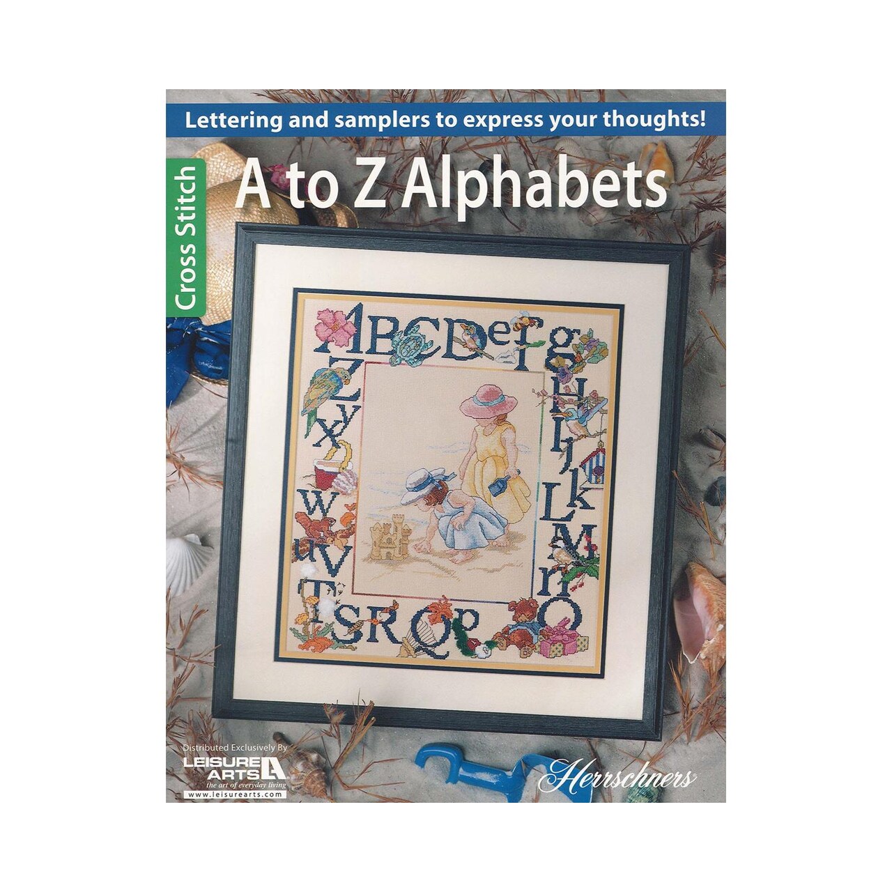 Leisure Arts Cross Stitch A To Z Alphabets Cross Stitch Book, Patterns, Books, Pattern Book, Design Books, Design Books